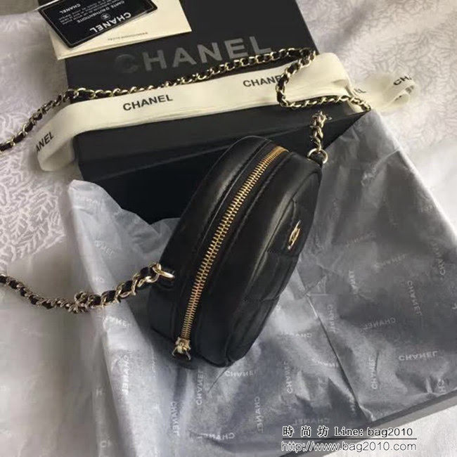 香奈兒CHANEL 706572018新款菱格復古盒子造型鏈條挎包 DSC1966